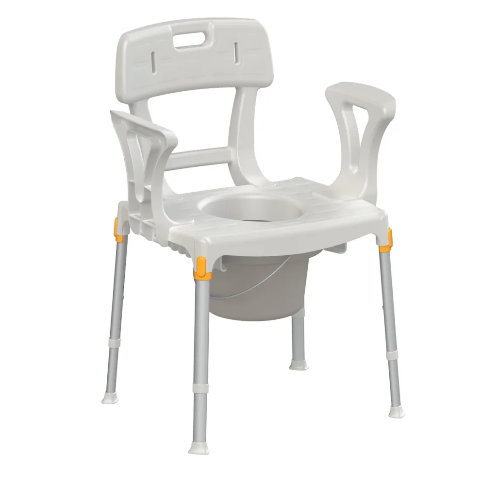 Krzesło prysznicowo-toaletowe z wiaderkiem