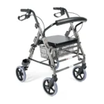 Podpórka czterokołowa aluminiowa z podparciem na nogi